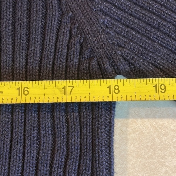 𝅺TOMMY Hilfiger NWT Men’s Sweater, Size LG., Navy Blue - Picture 8 of 10